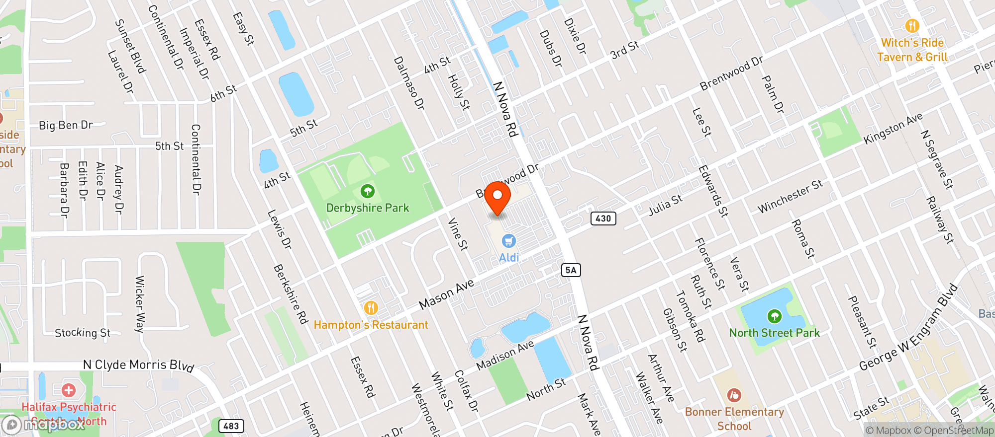 Map showing Speedway Discount Liquor