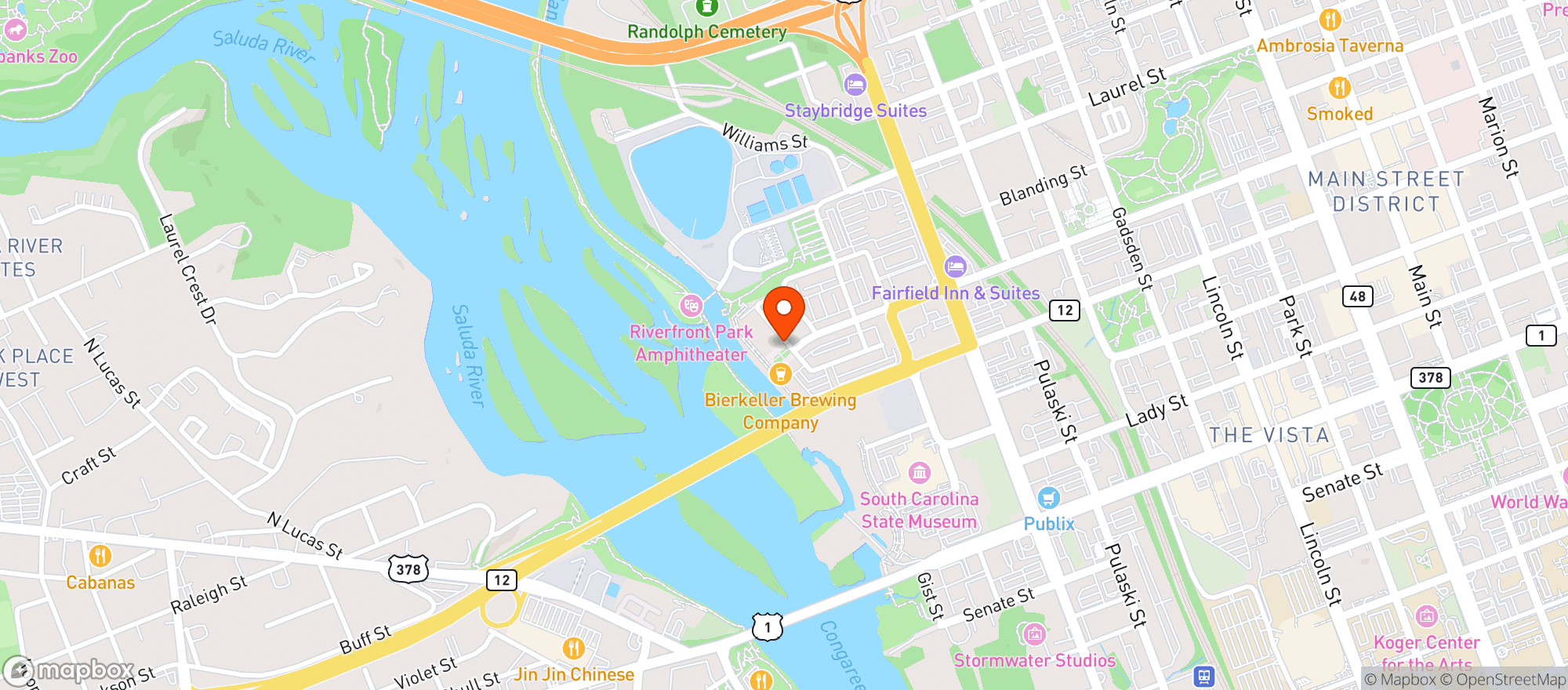 Map showing Bierkeller
