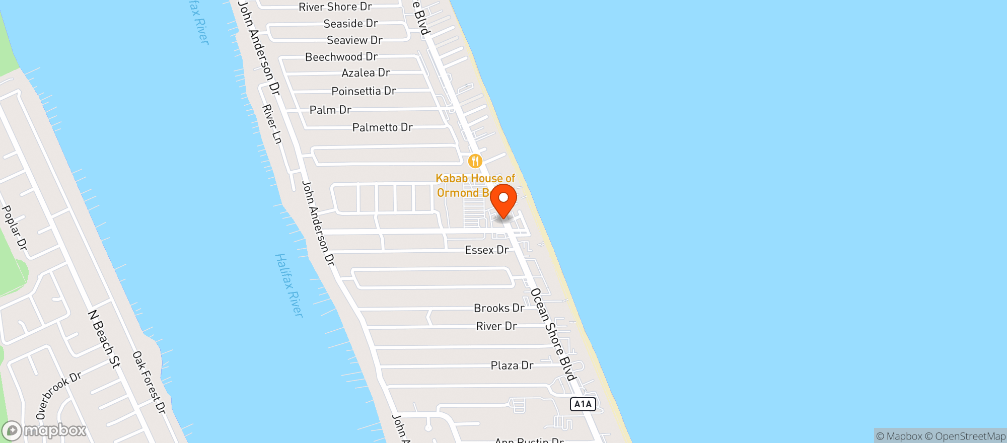 Map showing 7 ELEVEN