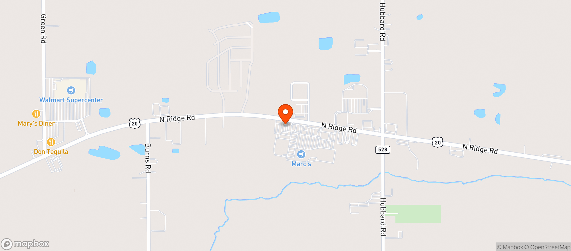 Map showing Giant Eagle
