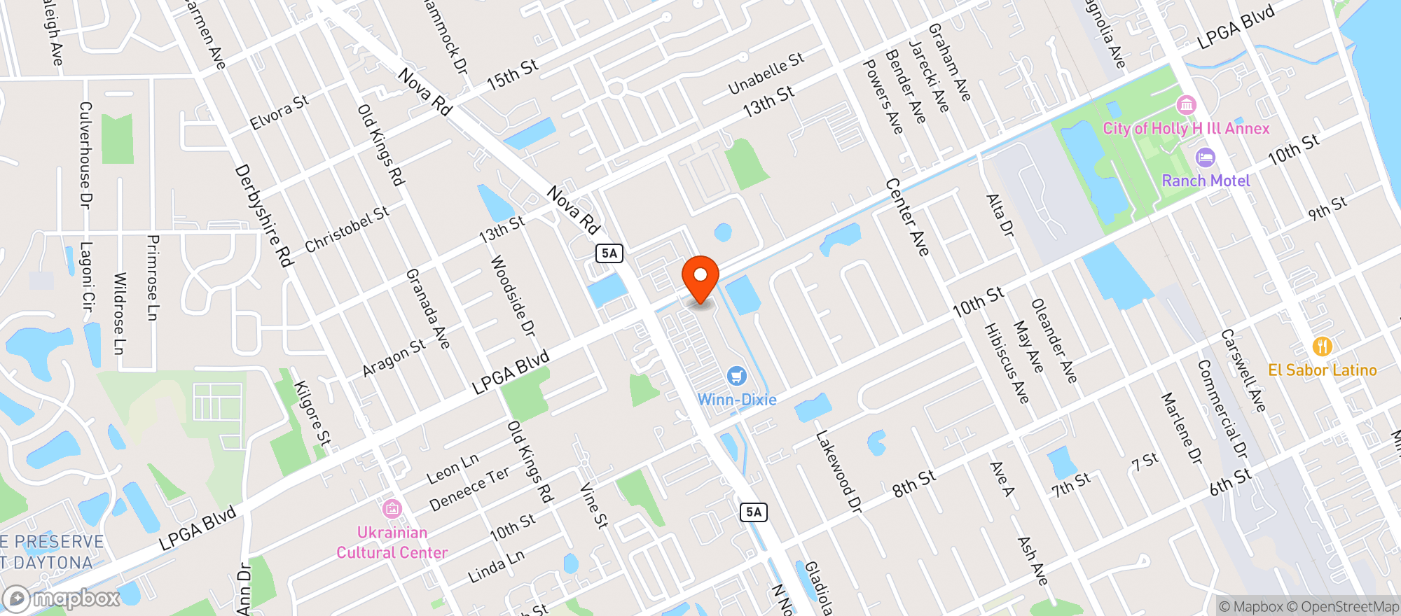 Map showing Browns Billiards