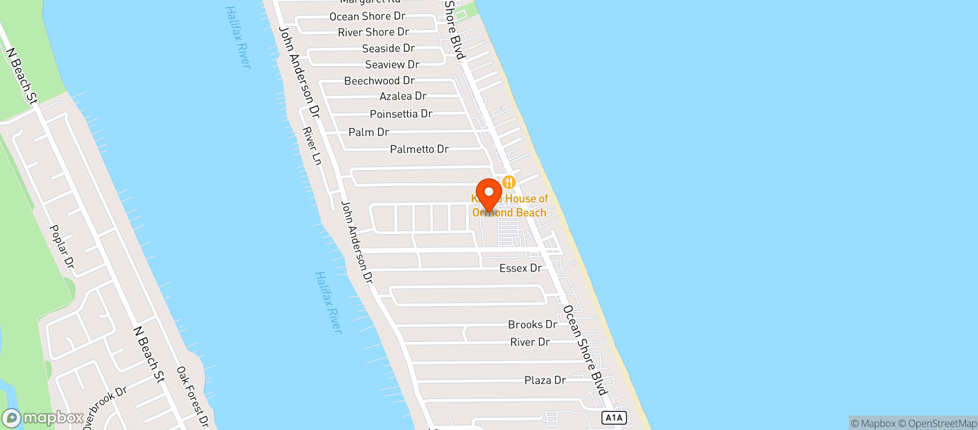 Map showing Publix