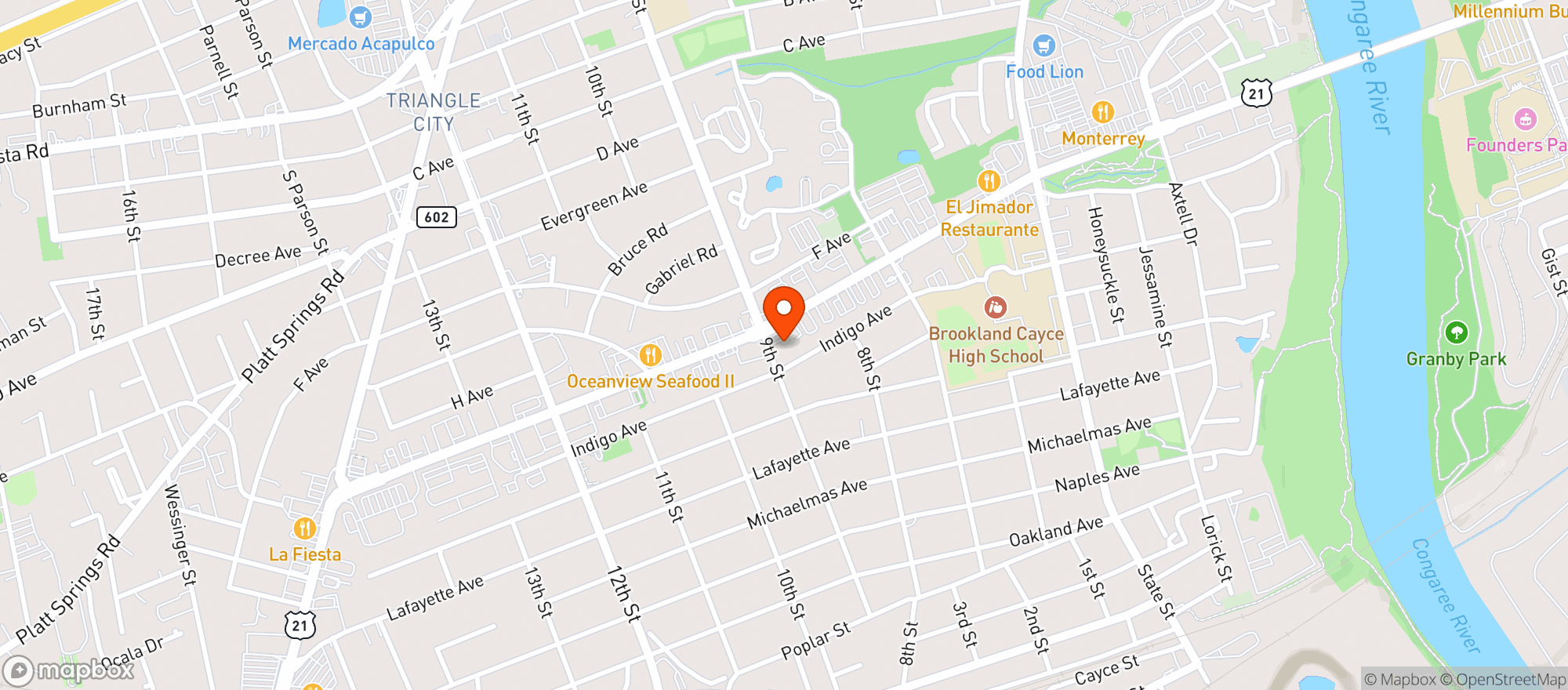 Map showing VELLAS RESTAURANT 