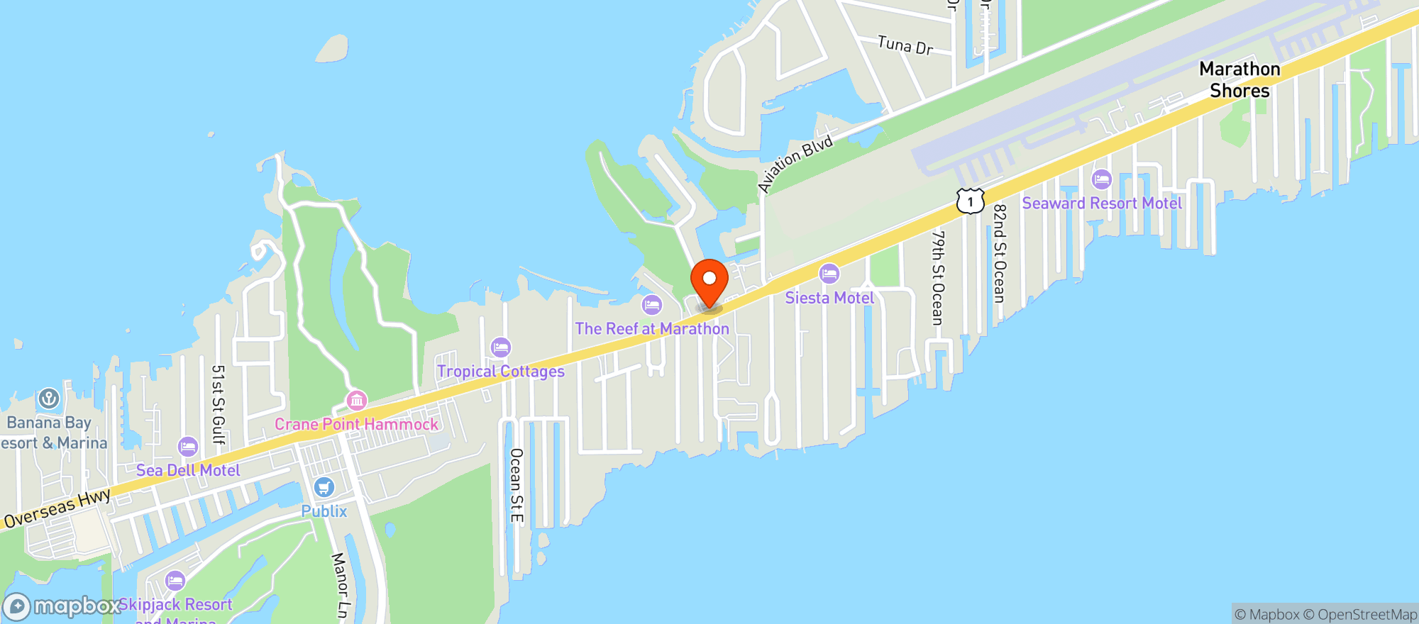 Map showing Brutus Seafood