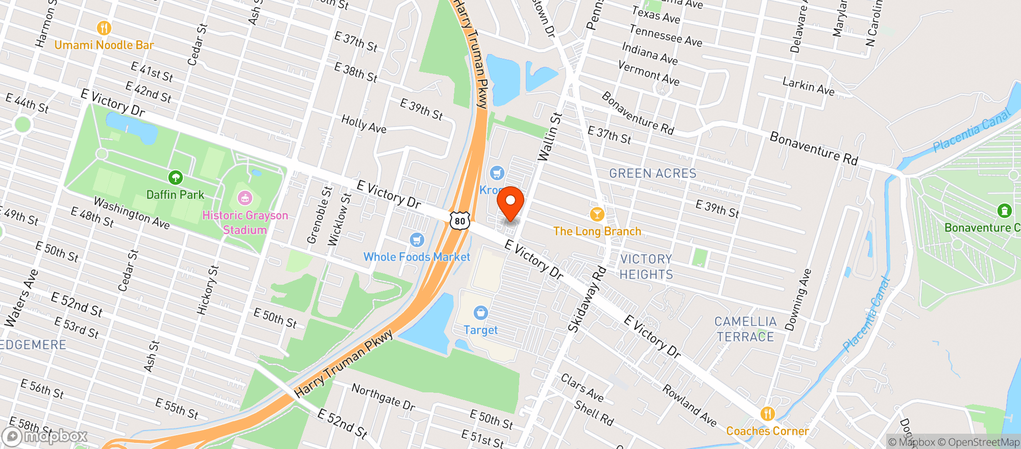 Map showing Parkers #21 (sav)