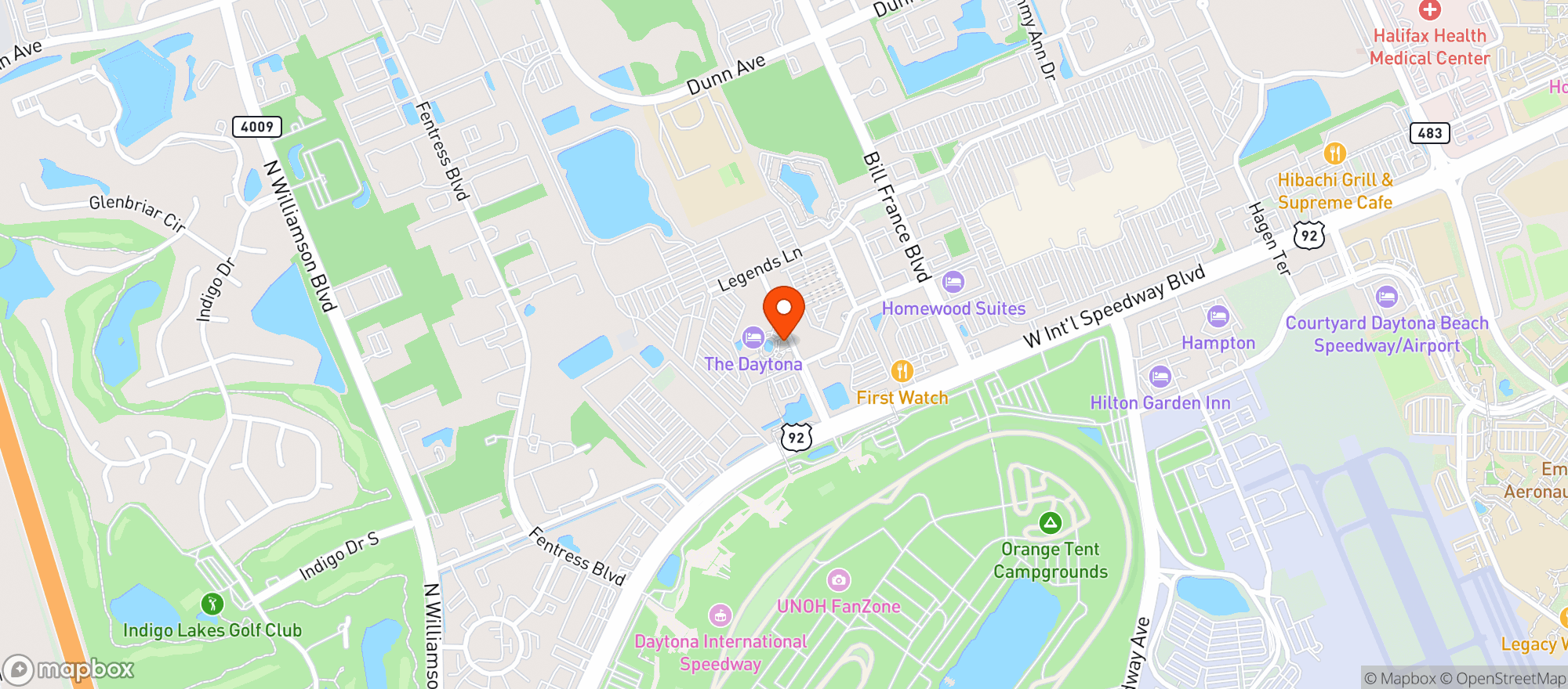 Map showing Tiano's Cucina Italiana