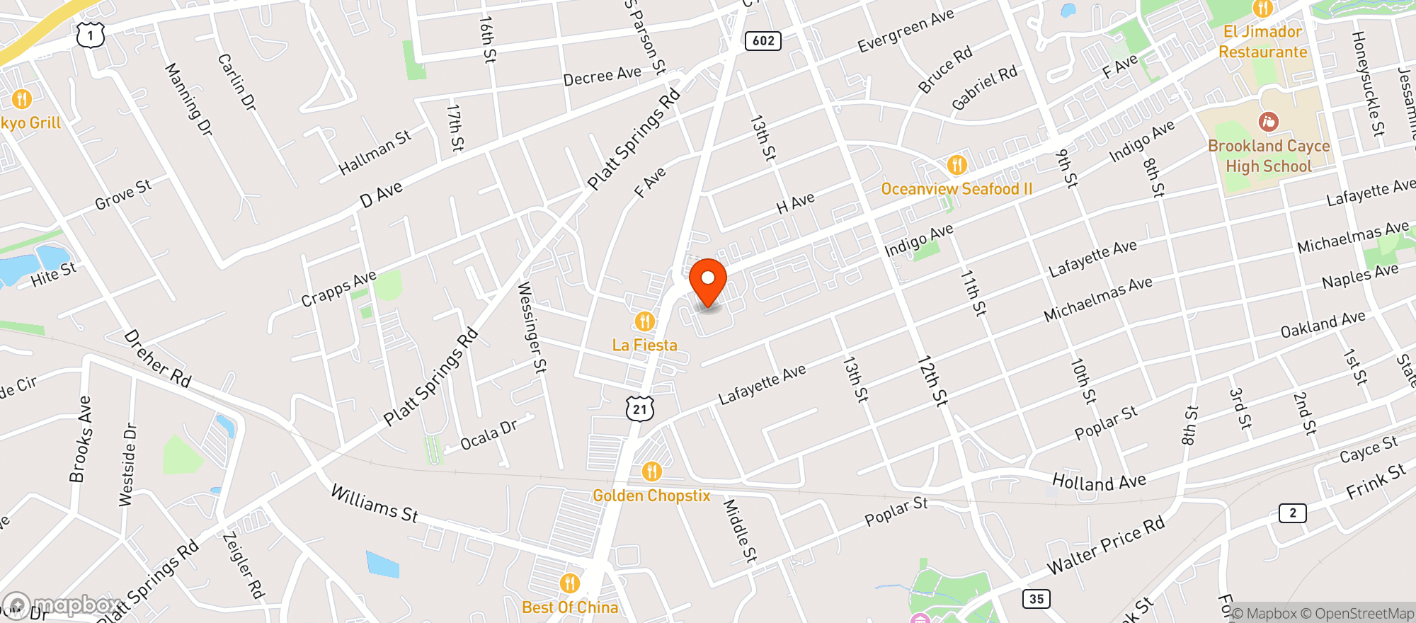 Map showing Walmart Neighborhood Market