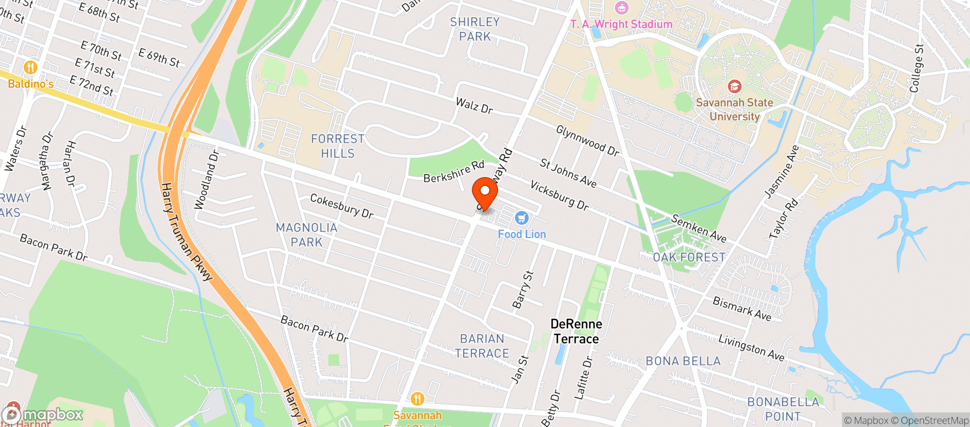 Map showing Parkers #35 (sav)