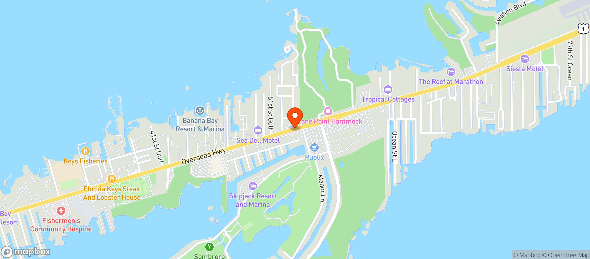 Map showing Walgreens