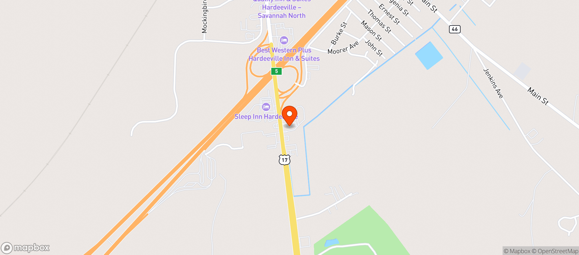 Map showing Quiktrip #7135