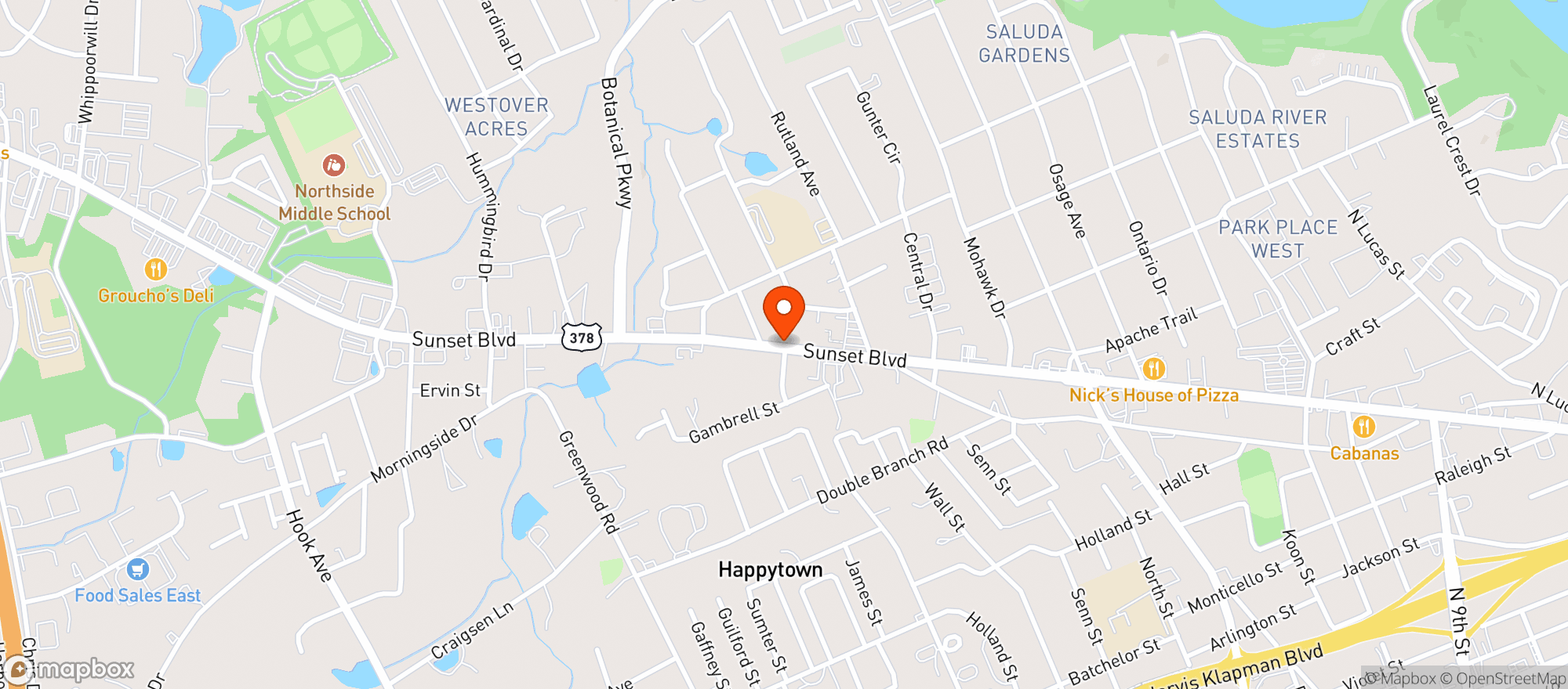 Map showing Cannabliss Farmacy