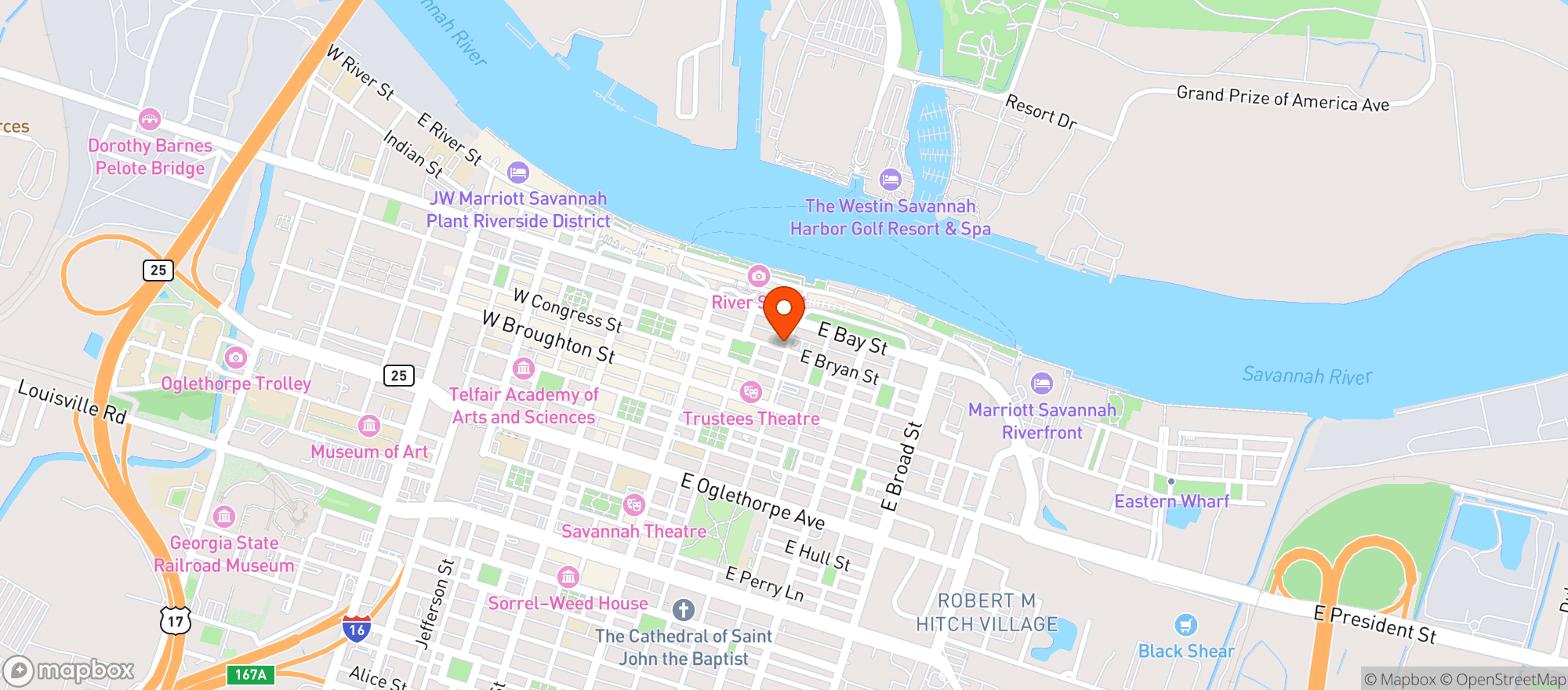 Map showing Abes On Lincoln