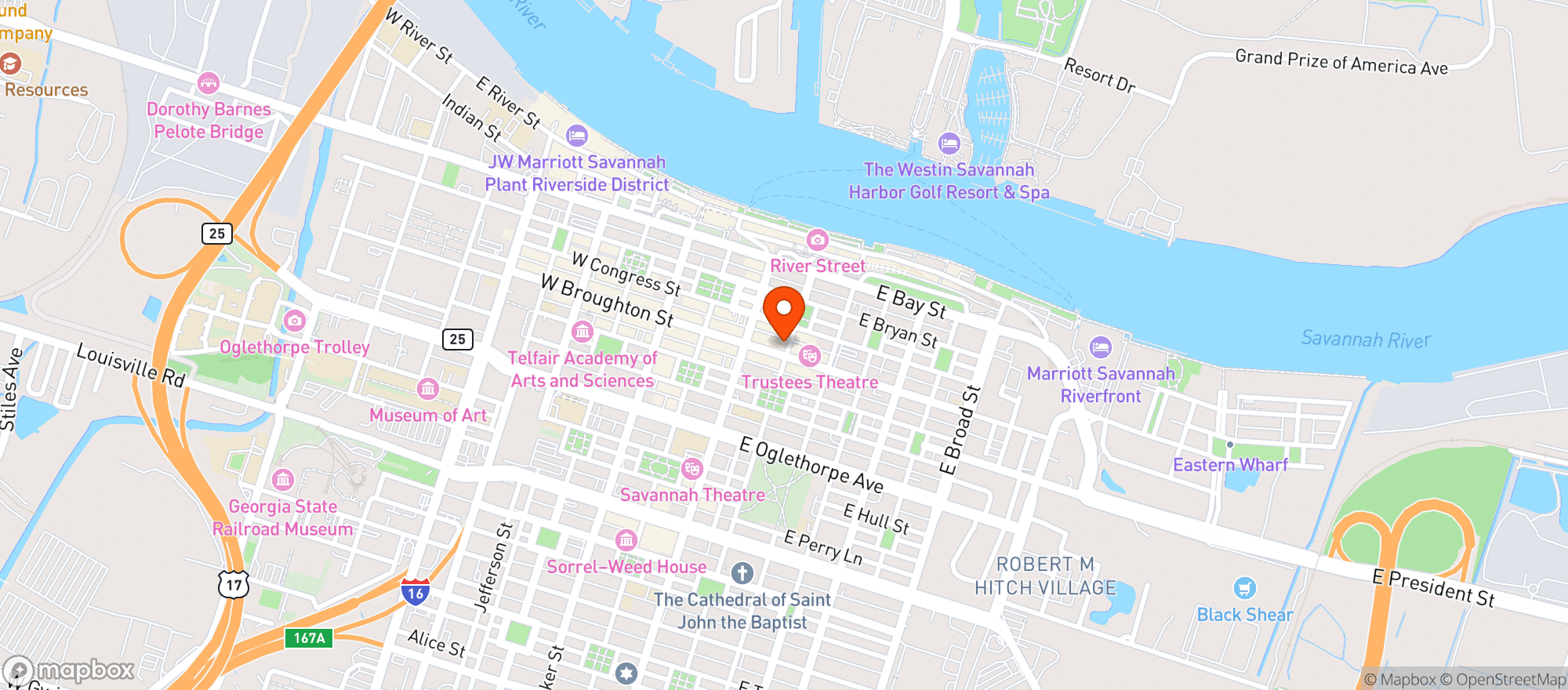 Map showing Municipal Grand Hotel