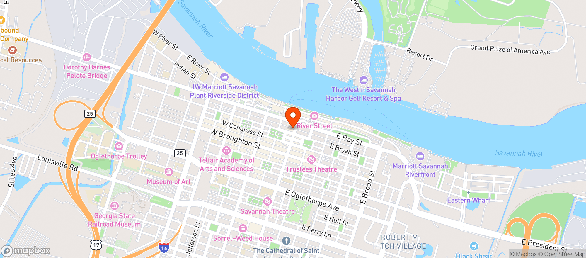 Map showing The Fitzroy