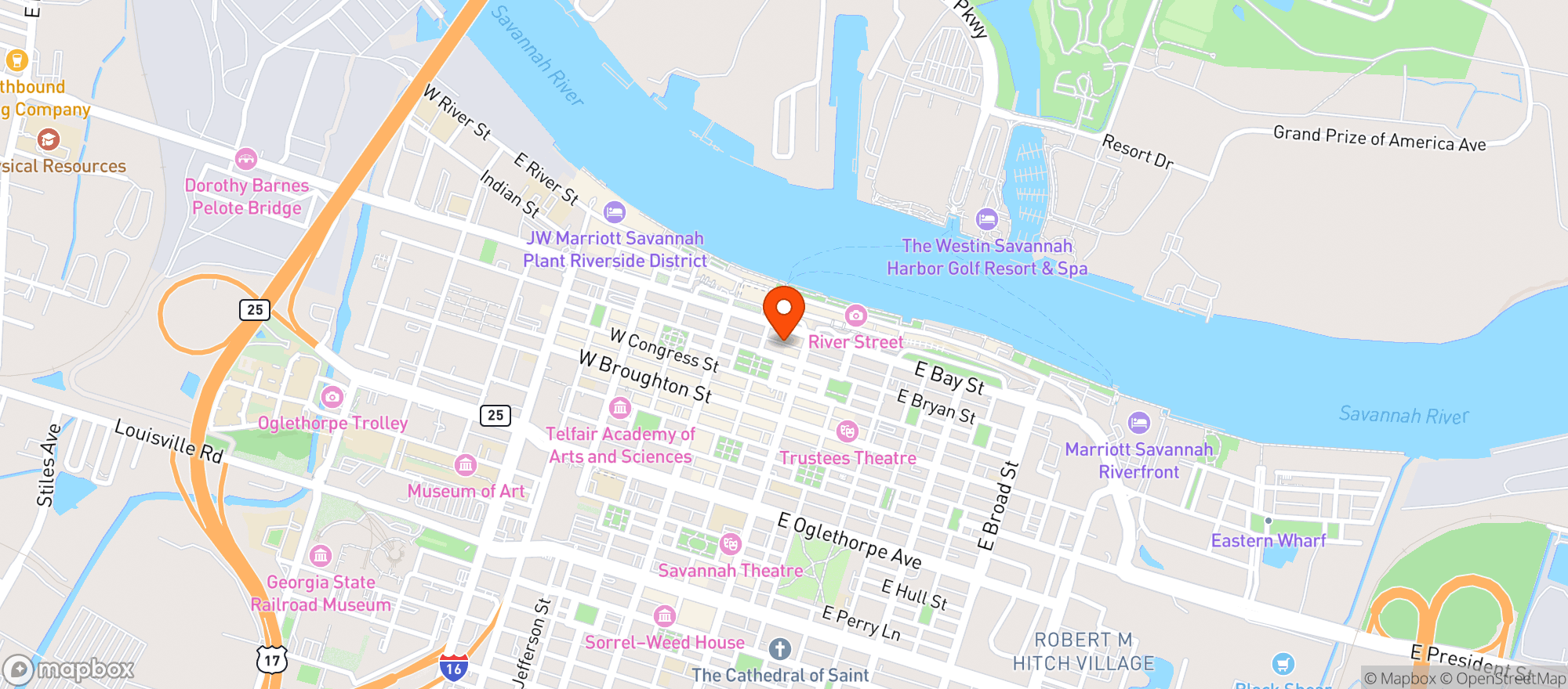 Map showing Bubba Garcias