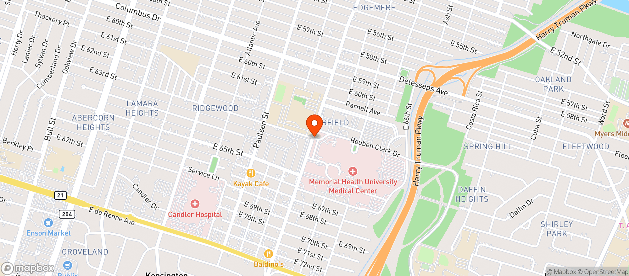Map showing Gnc