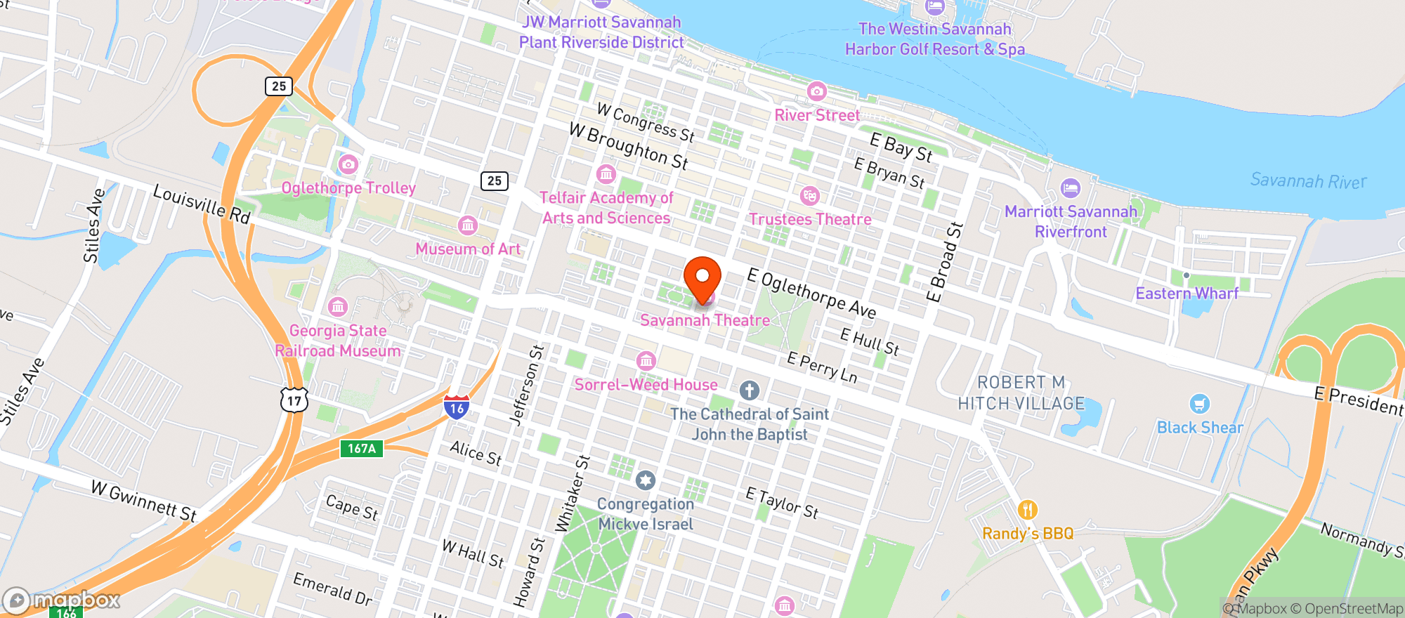 Map showing Mcdonoughs Restaurant&lounge
