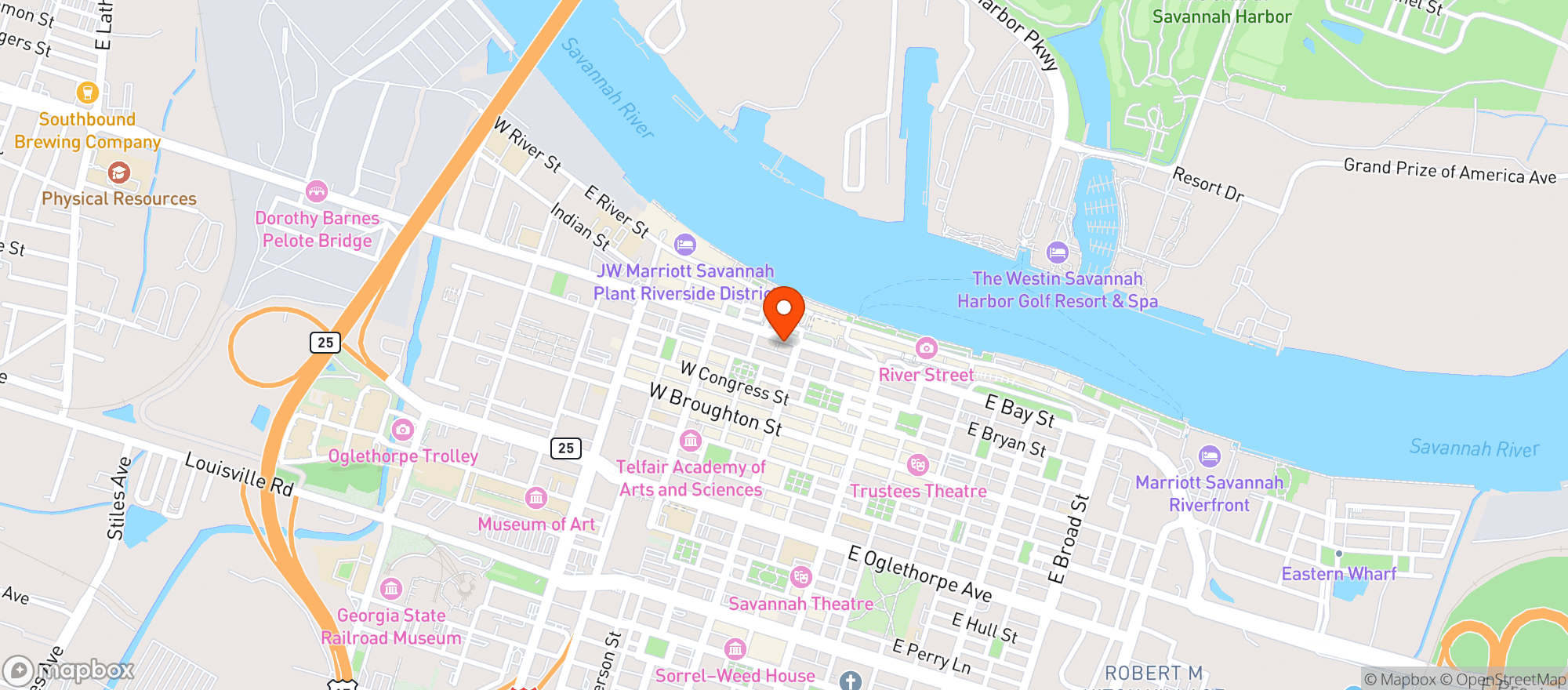 Map showing Ruths Chris Steak House #236