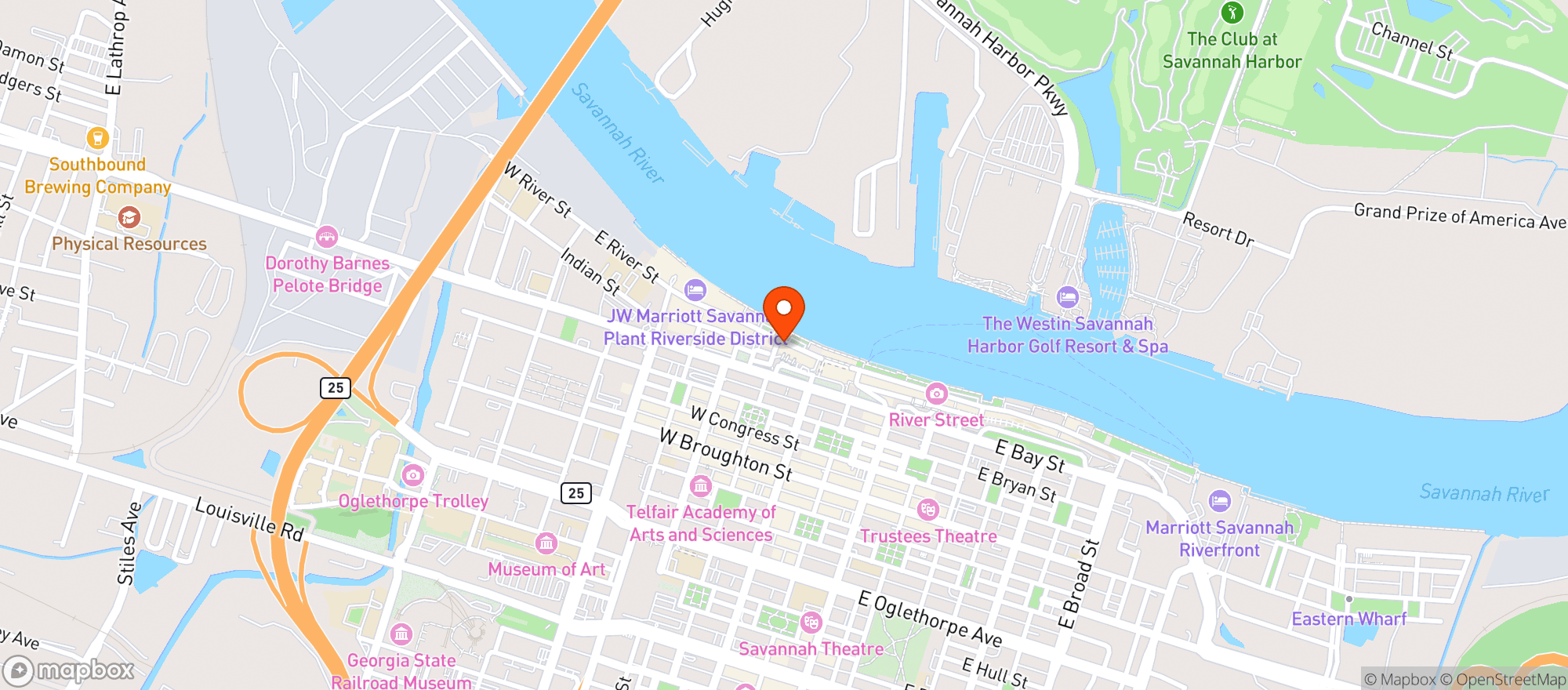 Map showing Fiddlers Crab House