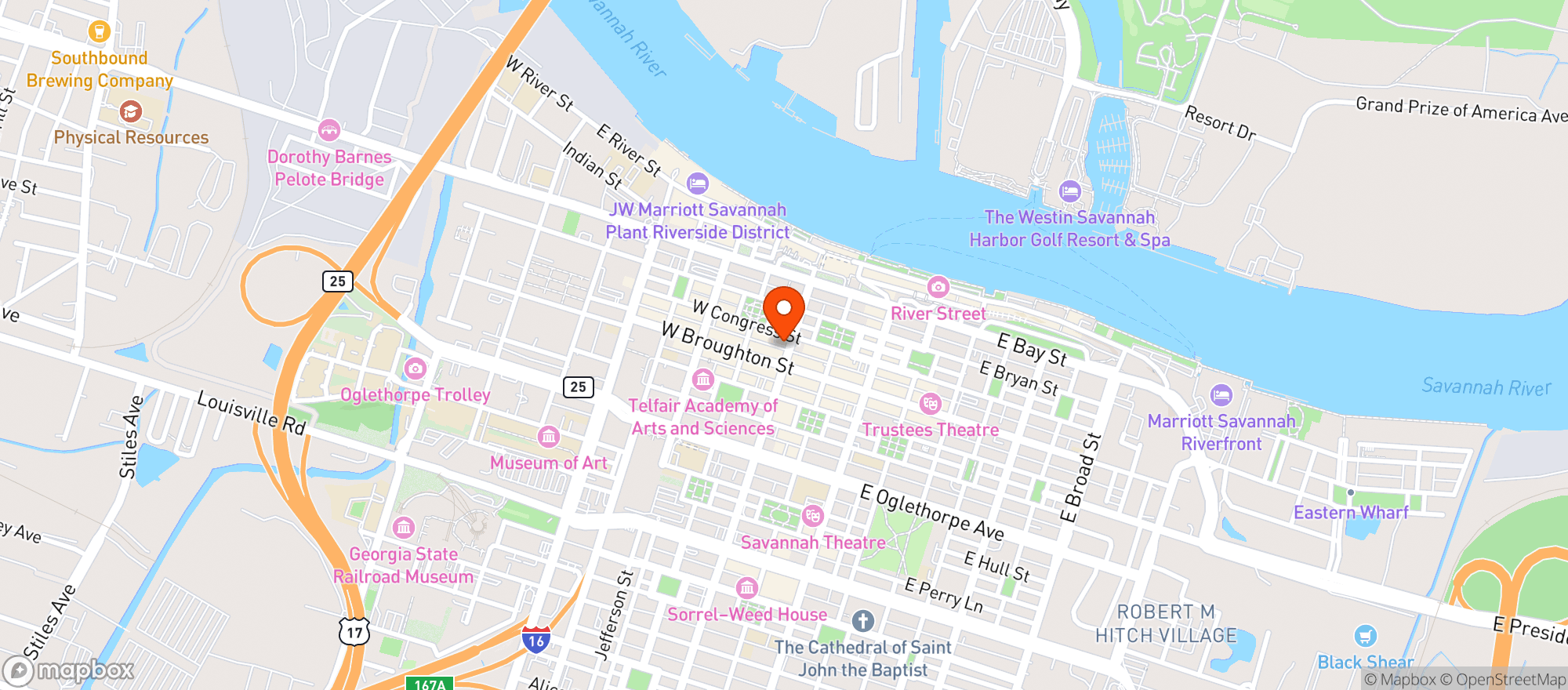 Map showing Flock To The Wok