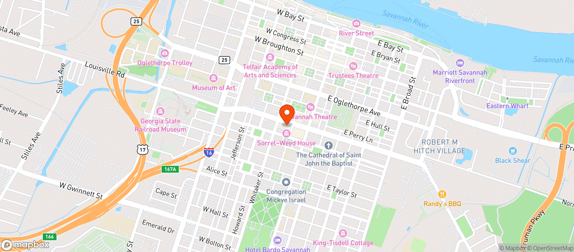 Map showing Mellow Mushroom #243