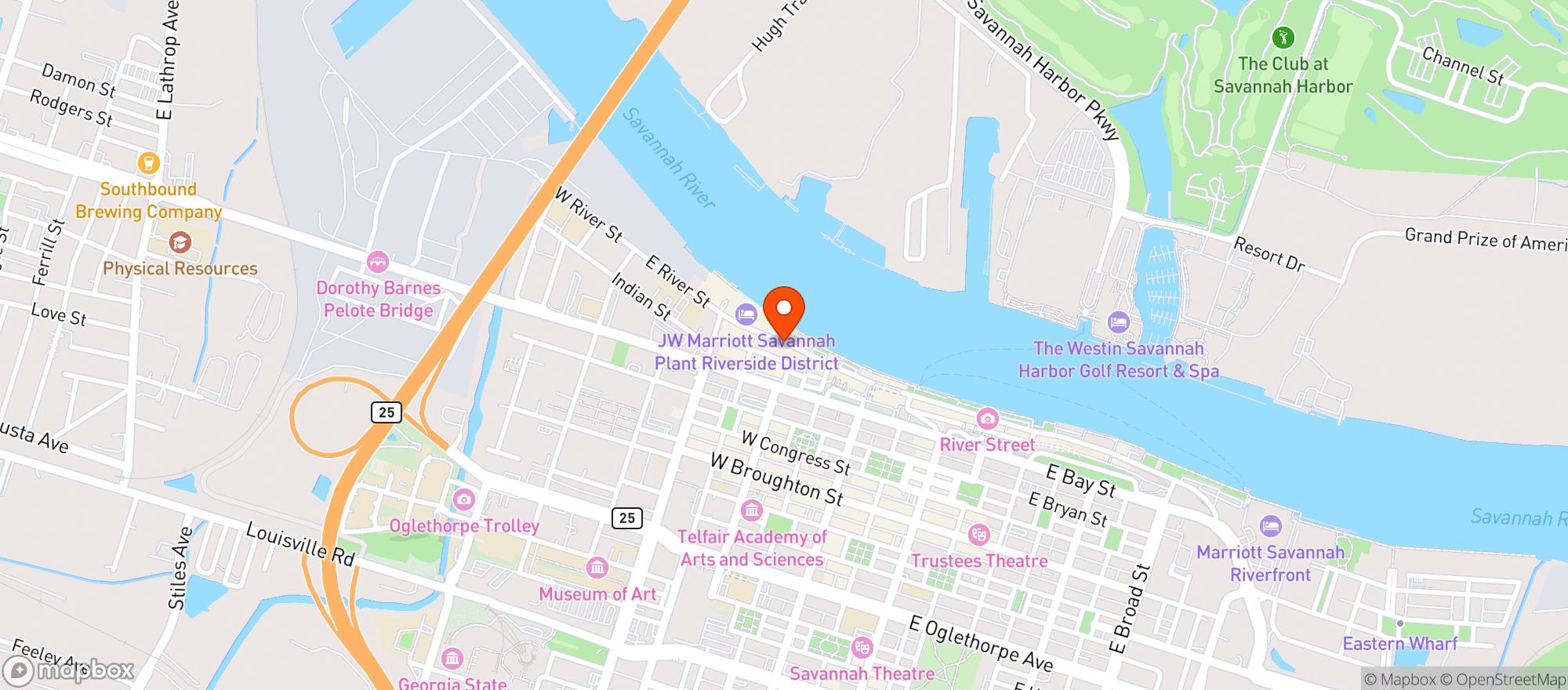 Map showing Rusty Rudders (sav)