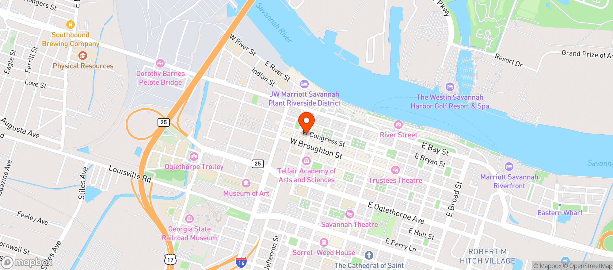 Map showing The Grove