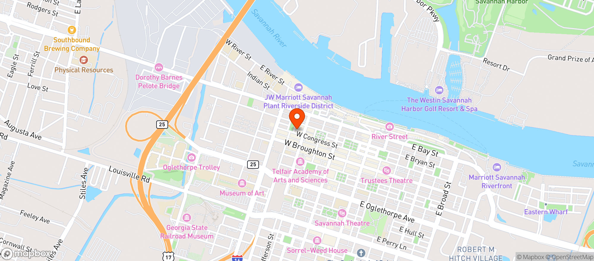 Map showing Belfords (sav)