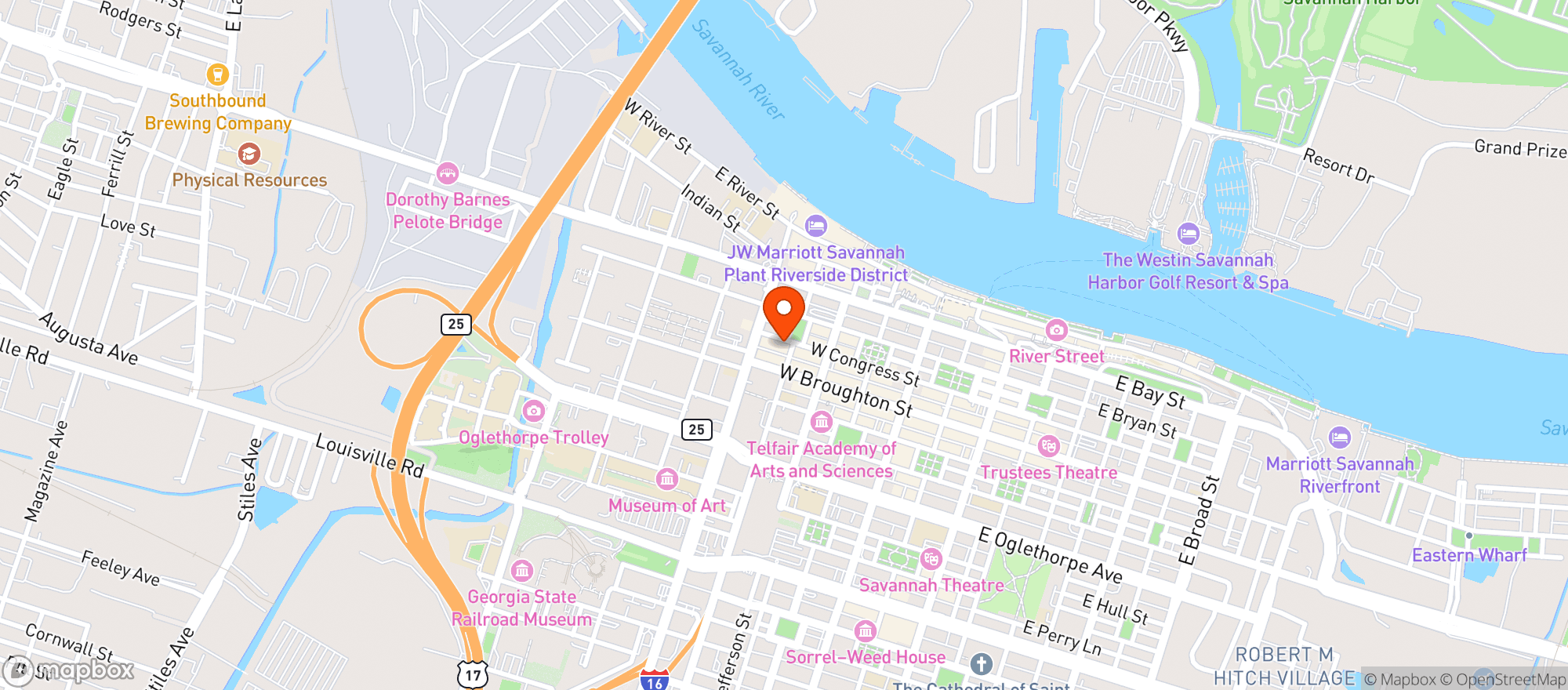 Map showing The Rail