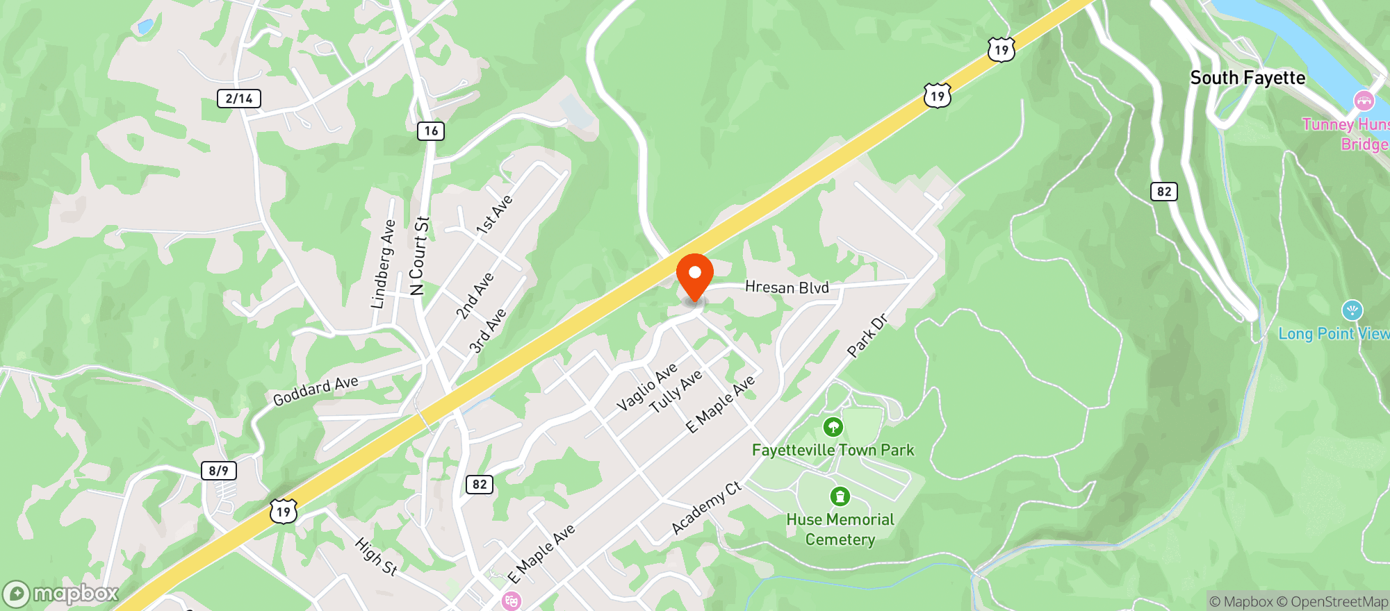 Map showing Studio B Gallery & Gifts