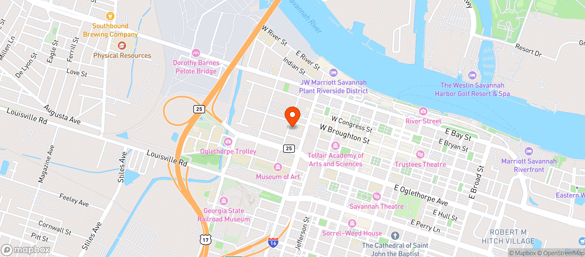 Map showing The Ann