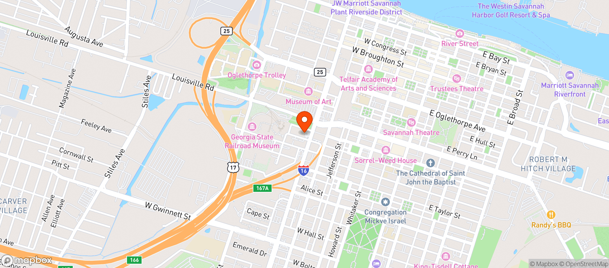 Map showing Parkers #22 (sav)
