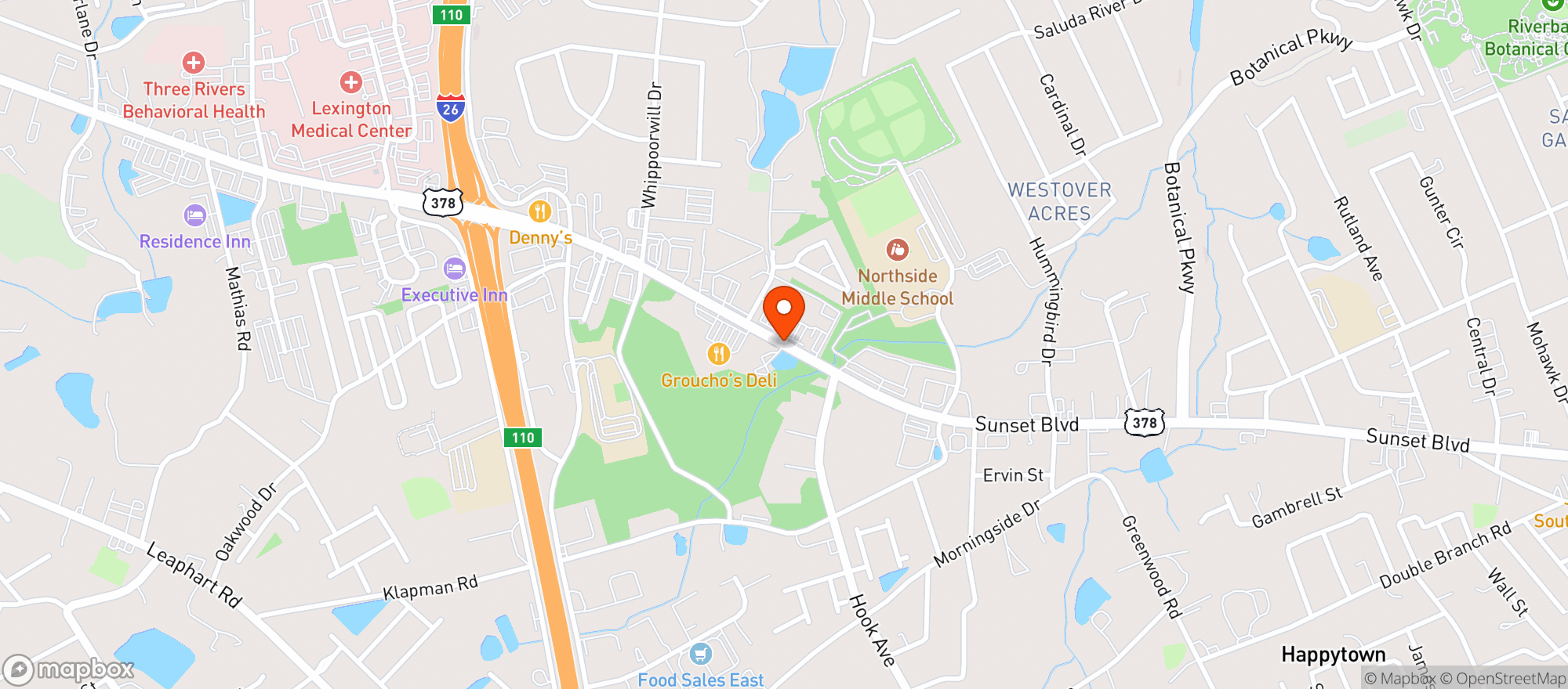 Map showing Food Lion