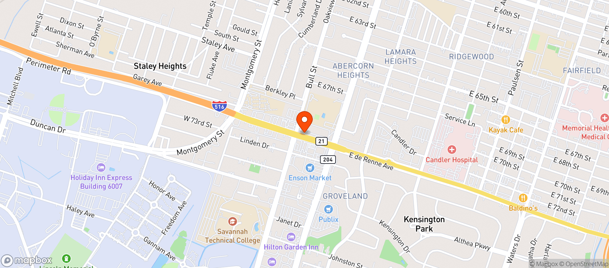Map showing Parkers #88