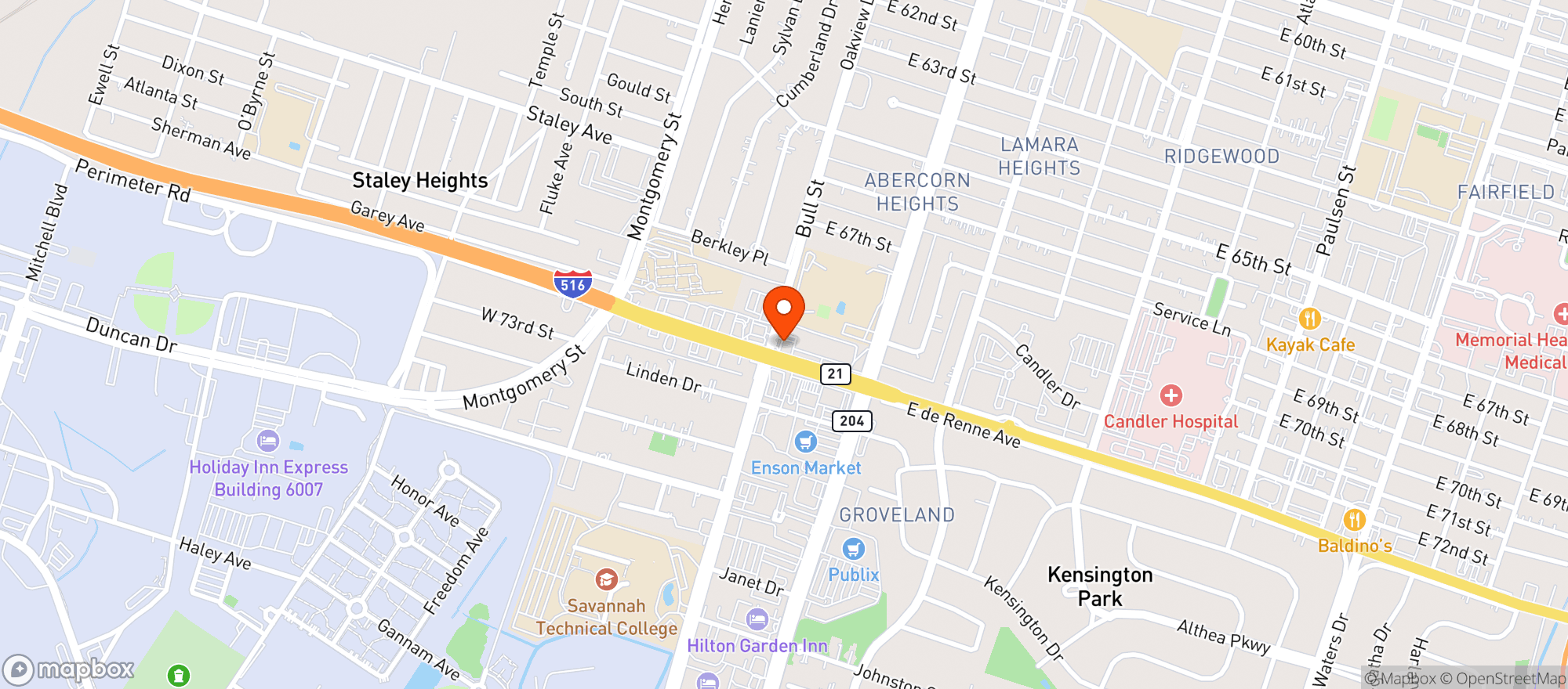 Map showing Bp - Corner Discount