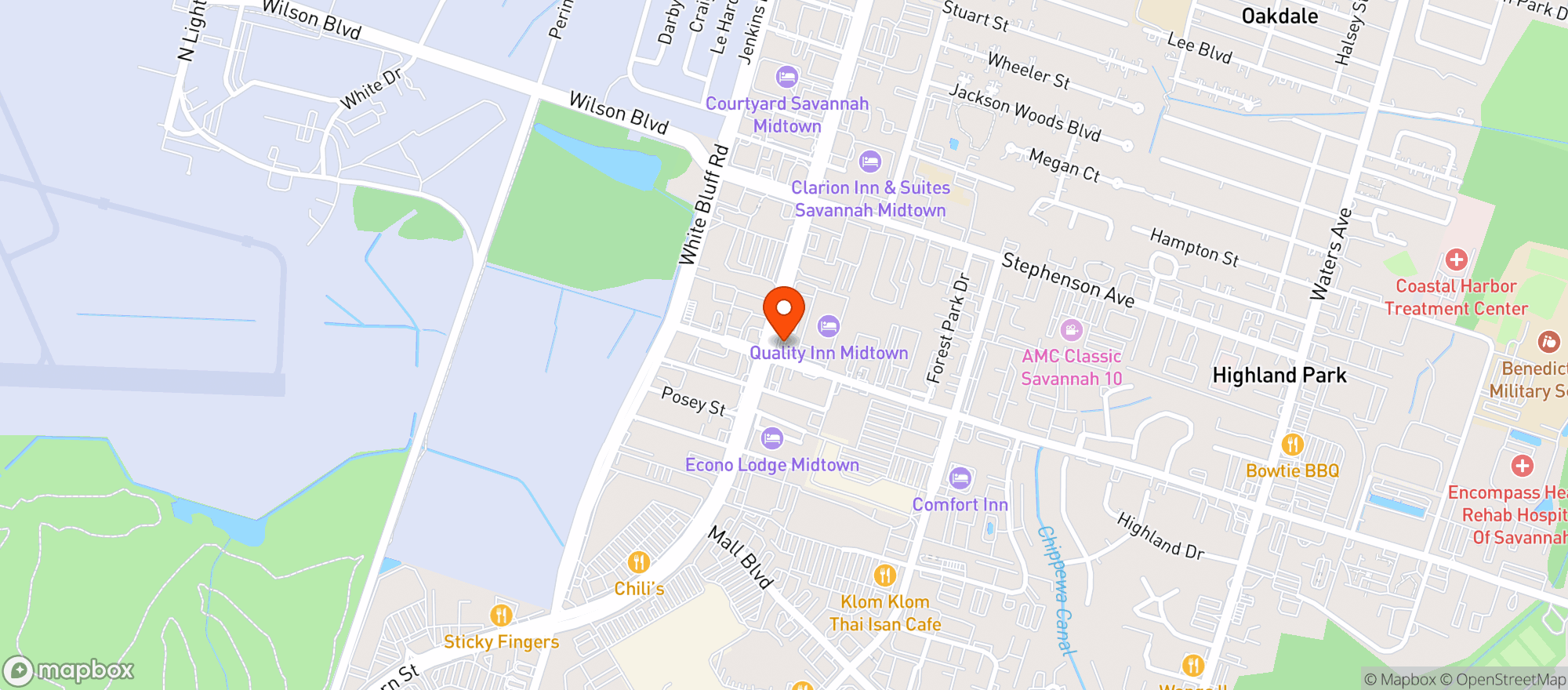 Map showing Abercorn Bp (Sav)