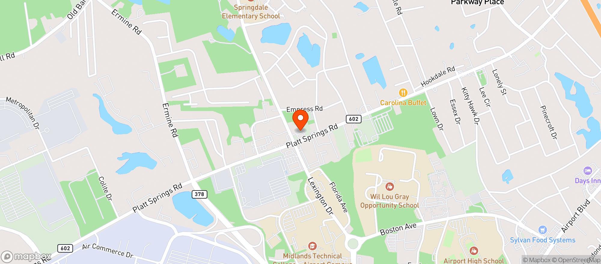 Map showing Corner Pantry #112 (cola)