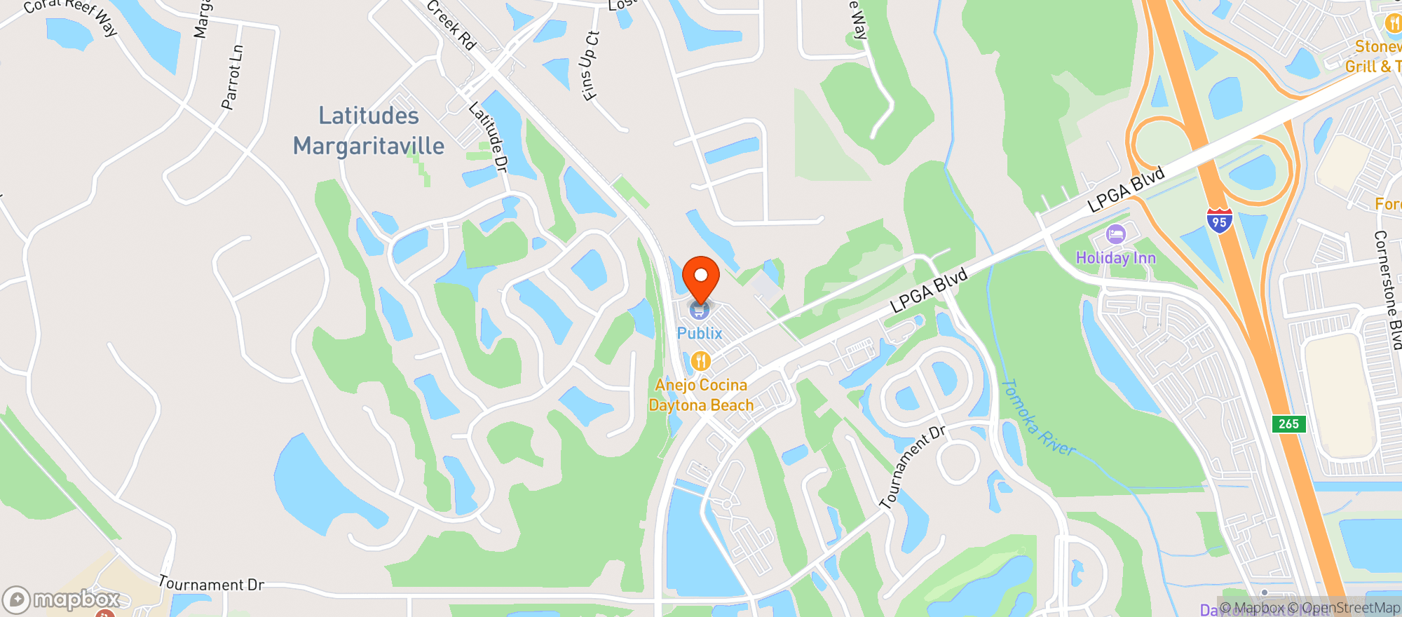 Map showing Publix