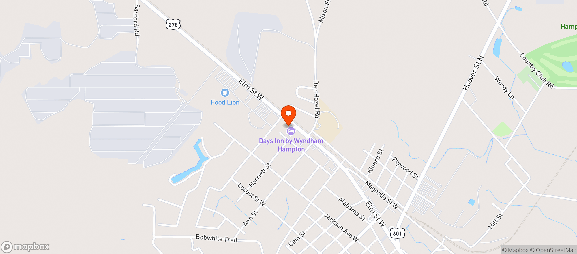 Map showing PMG POPS MART #321 (CHS)