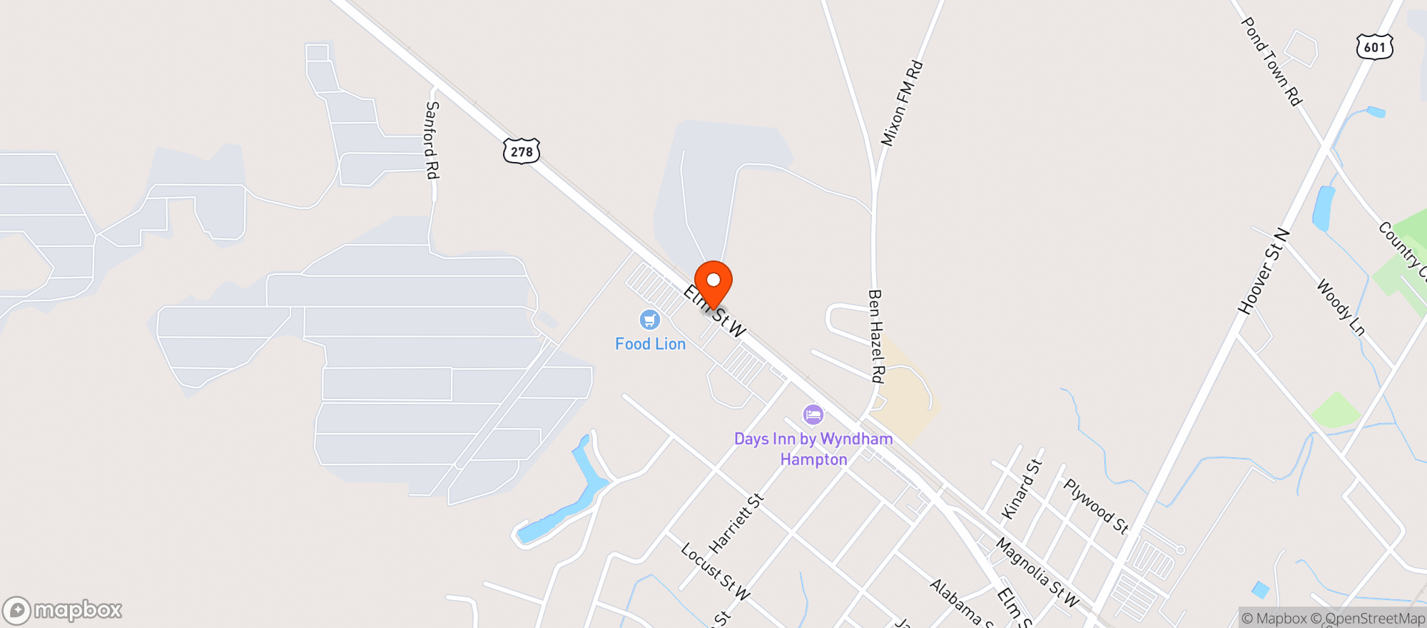 Map showing FOOD LION