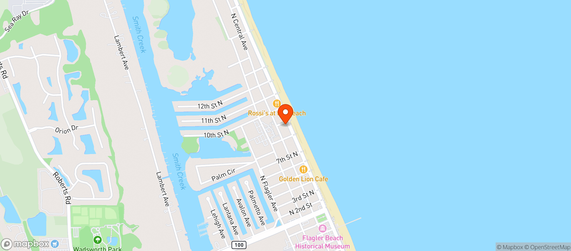 Map showing Break-Awayz