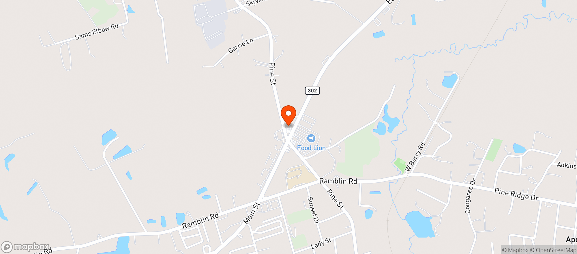 Map showing Gs Mini Mart