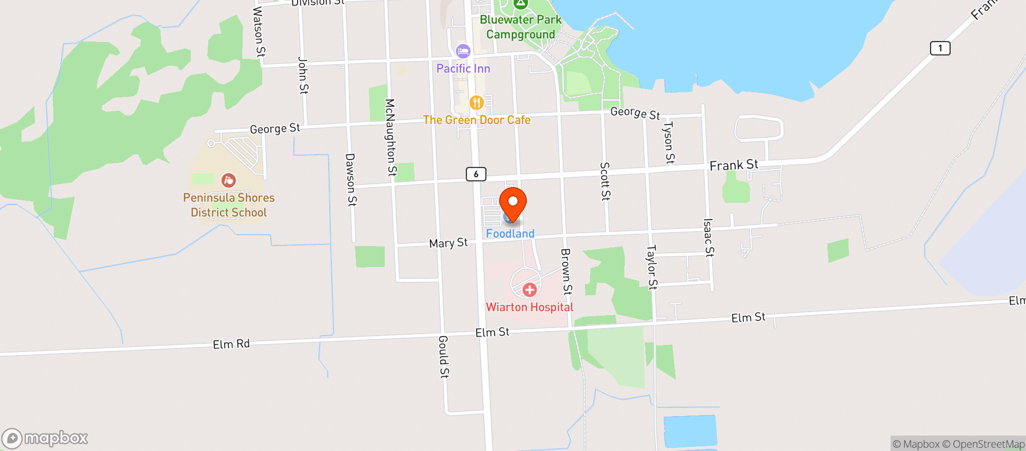 Map showing Foodland 3239