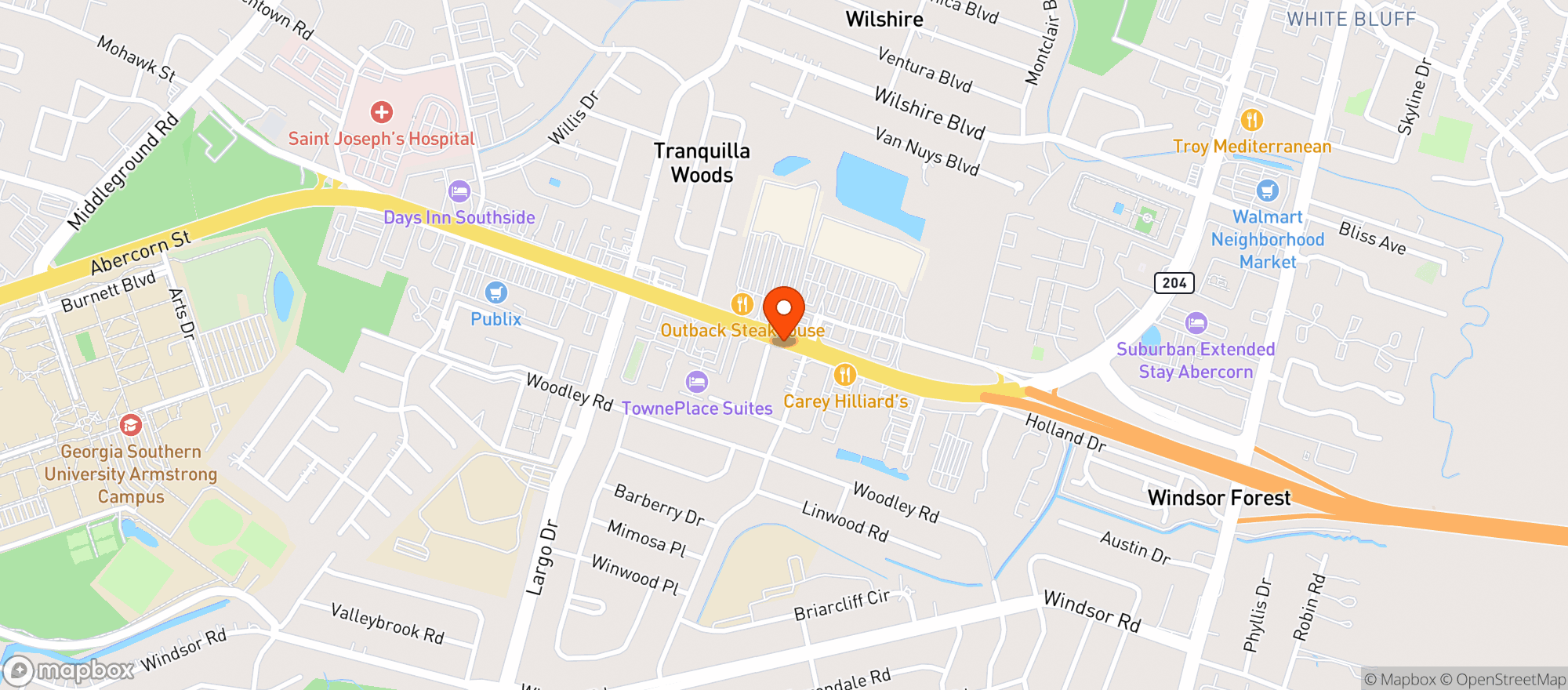 Map showing COACHS