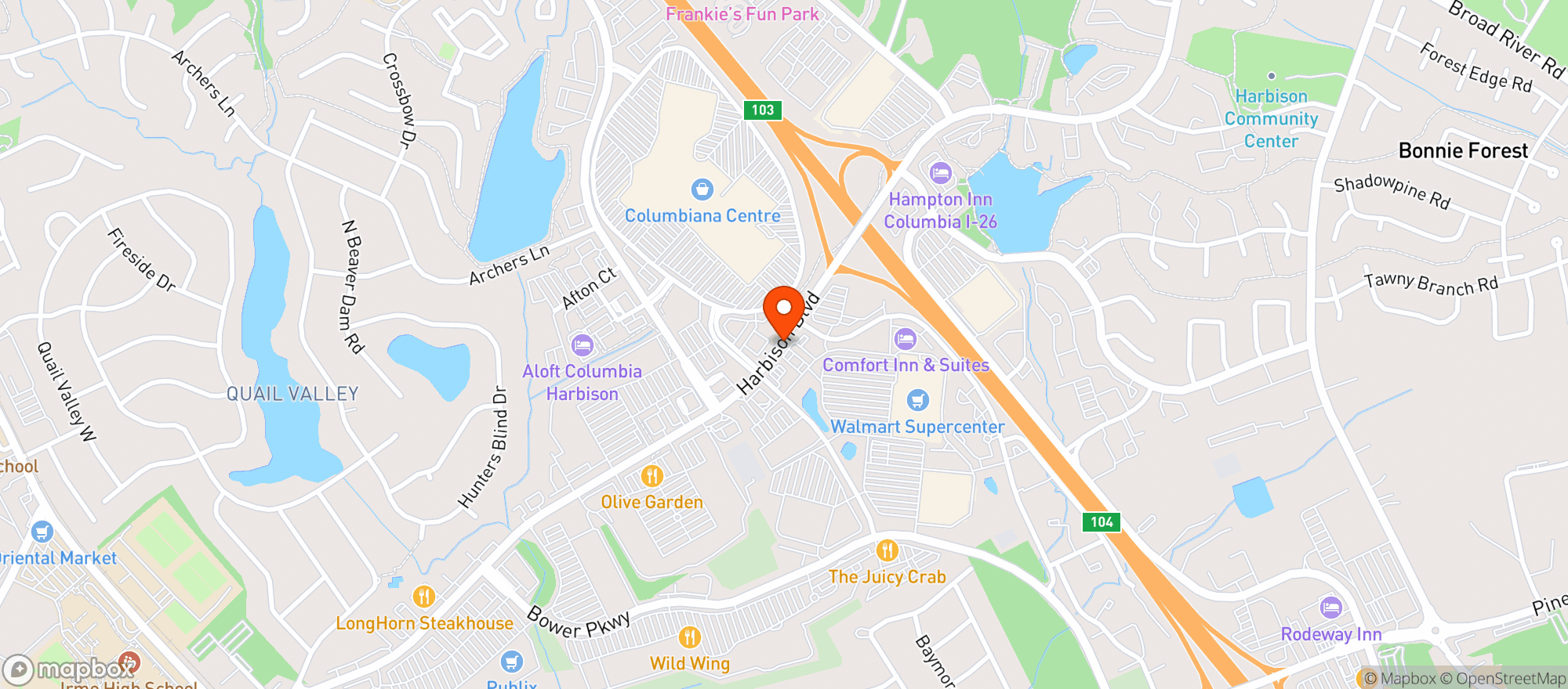 Map showing Walmart Supercenter