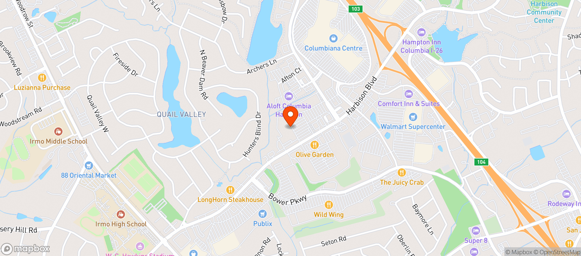 Map showing Trader Joes #856