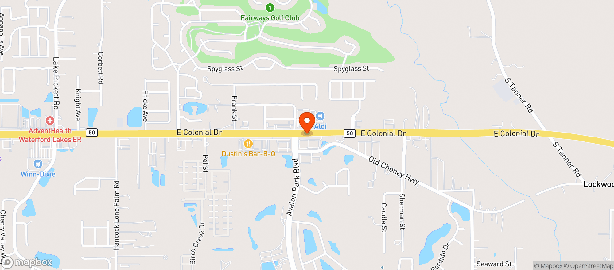Map showing Abc Liquors #080 (700052216)