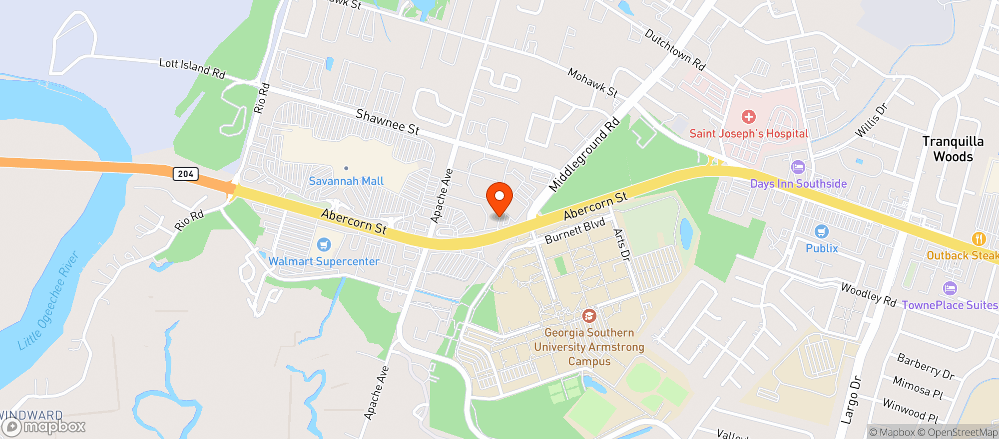 Map showing Wild Side Smoke Shop
