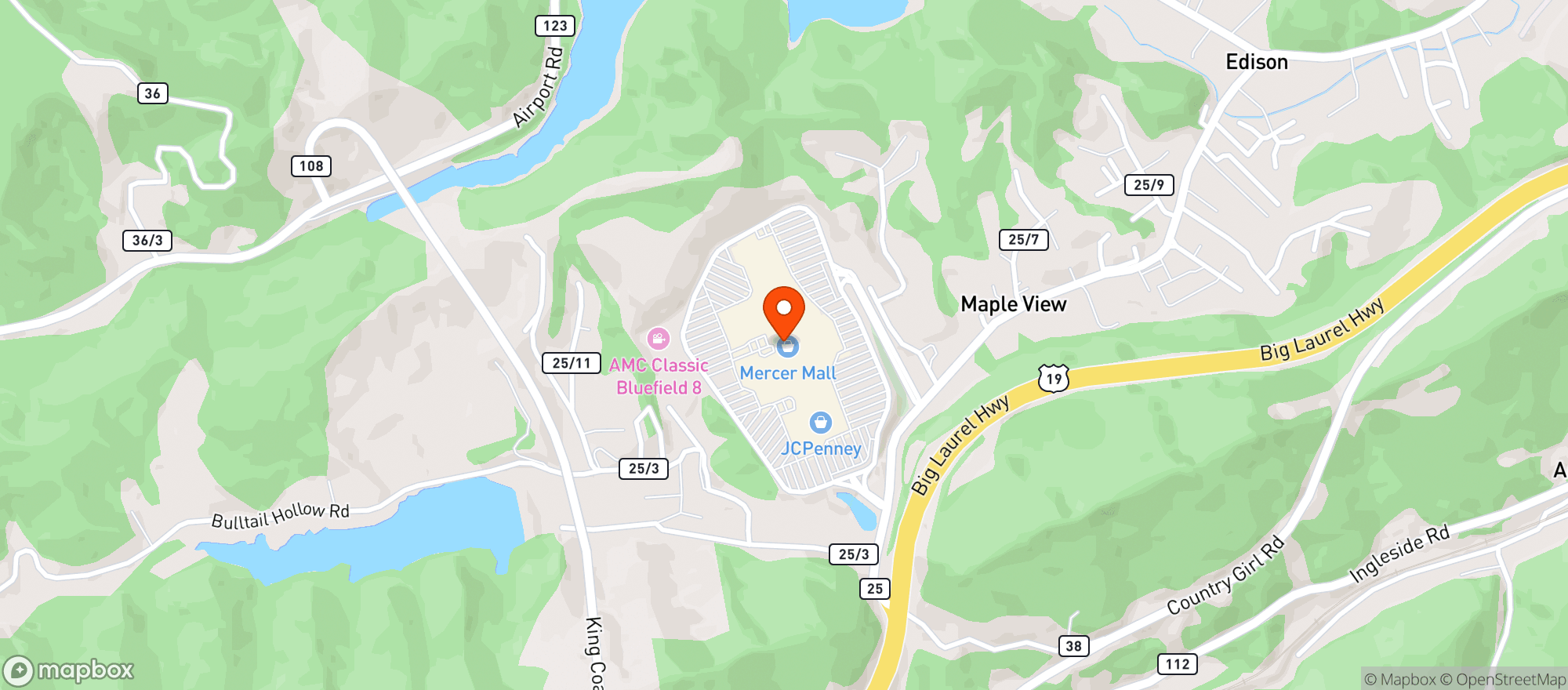 Map showing Gnc