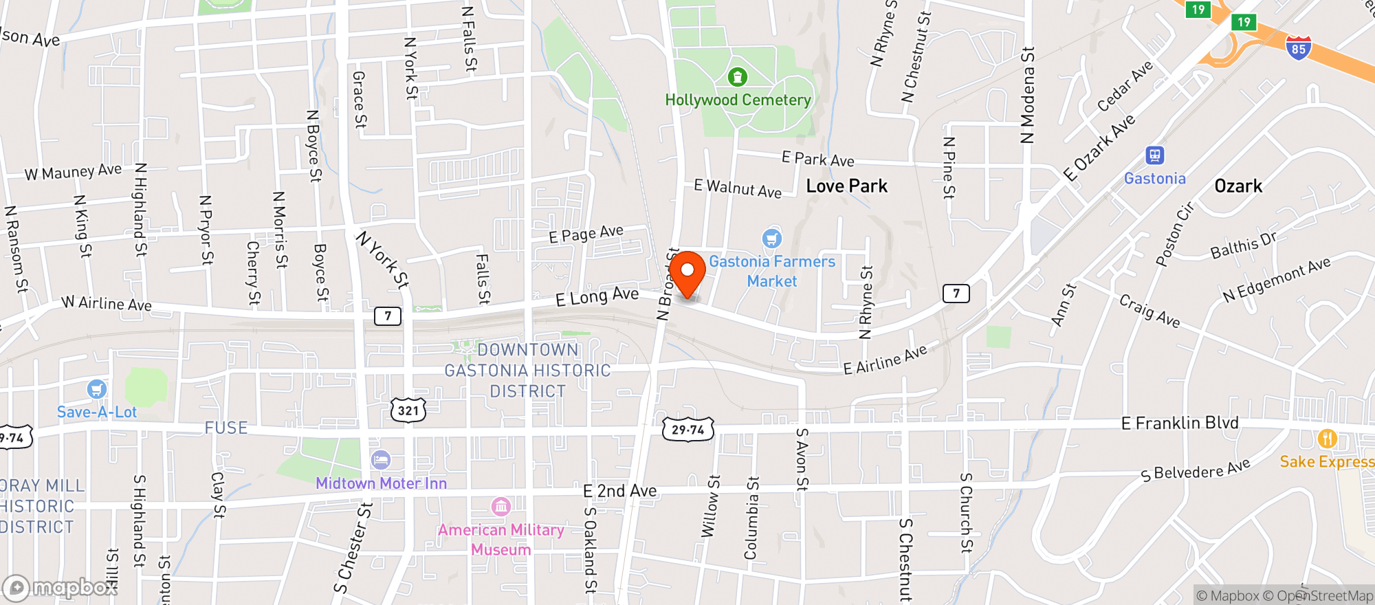 Map showing QUIKTRIP